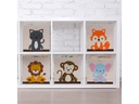 relaxdays Spielzeugbox Fuchs