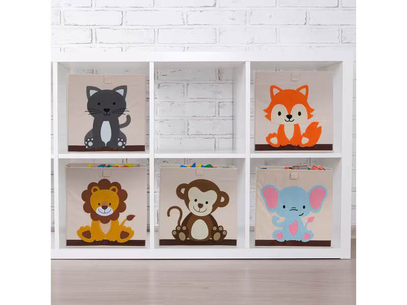 relaxdays Spielzeugbox Fuchs