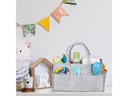 relaxdays Organizer Windel Caddy Filz Grau