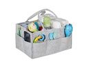 relaxdays Organizer Windel Caddy Filz Grau