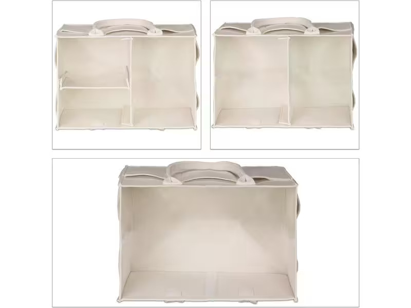 relaxdays Organizer Windel Caddy Filz Beige