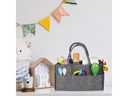 relaxdays Organizer Windel Caddy Filz Anthrazit