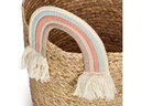Zeller Present Spielzeugkorb Rainbow Natur Seegras 30 x 30 cm