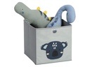Zeller Present Spielzeugbox Koala Grau 28 x 28 x 28 cm