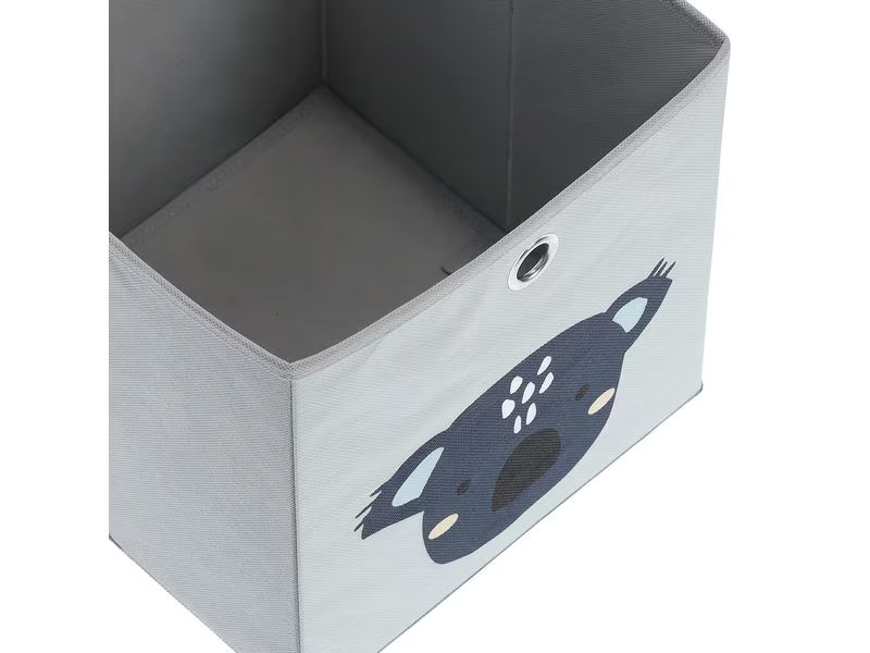 Zeller Present Spielzeugbox Koala Grau 28 x 28 x 28 cm