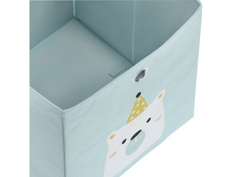 Zeller Present Spielzeugbox Icebear Mint 28 x 28 x 28 cm