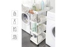 Songmics Küchenwagen mit 4 Ablagen Weiss