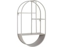 House Nordic Wandregal Feira 35 x 15 x 60 cm, Grau