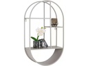 House Nordic Wandregal Feira 35 x 15 x 60 cm, Grau
