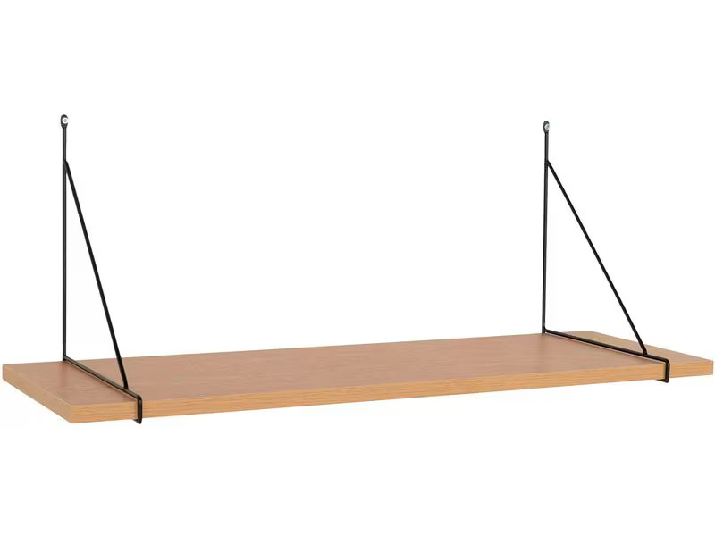 House Nordic Wandregal Chiba 80 x 29 cm, Braun