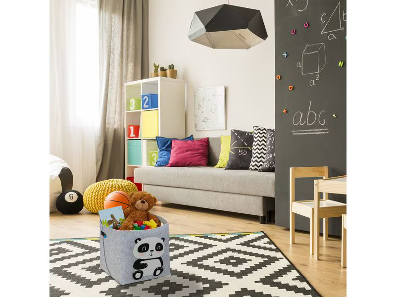 relaxdays Spielzeugkorb Panda