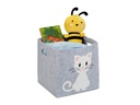 relaxdays Spielzeugkorb Katze