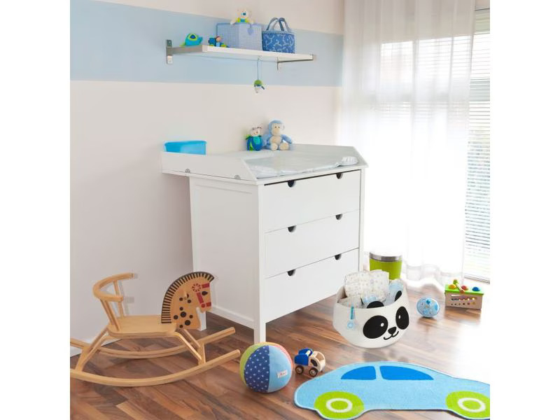 relaxdays Spielzeugkorb Filz Panda