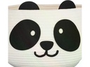 relaxdays Spielzeugkorb Filz Panda