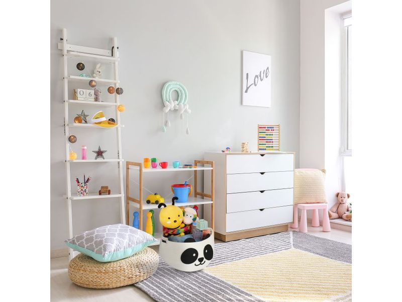 relaxdays Spielzeugkorb Filz Panda