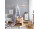 relaxdays Hängelampe Himmel Grau/Beige/Weiss