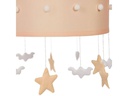 relaxdays Hängelampe Himmel Grau/Beige/Weiss