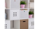 relaxdays Aufbewahrungsbox 4er Set Weiss