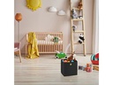 relaxdays Aufbewahrungsbox 4er Set Schwarz