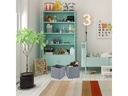 relaxdays Aufbewahrungsbox 4er Set Grau