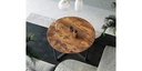 VASAGLE Couchtisch 88 x 47 cm, Braun/Schwarz
