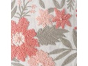 Boltze Kissen Lomna 45 x 45 cm, Crème/Dunkelrosa/Grün
