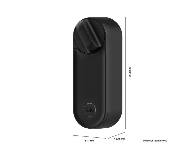Yale Schloss Linus L2 Smart Lock Kit. CH+EU-Zylinder, Schwarz