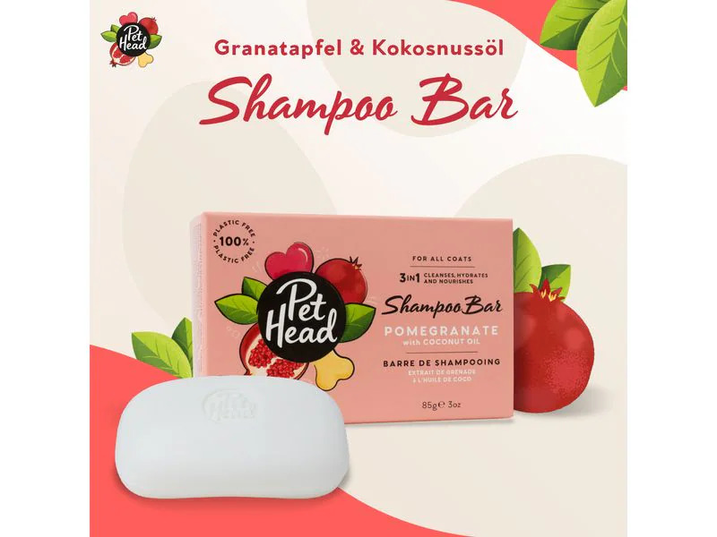 Pet Head Festes Shampoo Granatapfel 85 g
