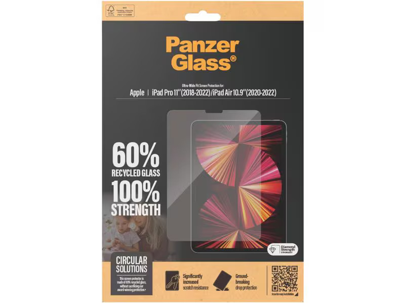 Panzerglass Ultra-Wide Fit iPad Air 10.9 (20-22) &amp; Pro 11 (18-22)