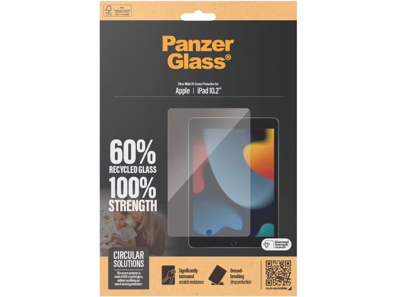 Panzerglass Ultra-Wide Fit iPad 7th - 9th Gen. 10.2