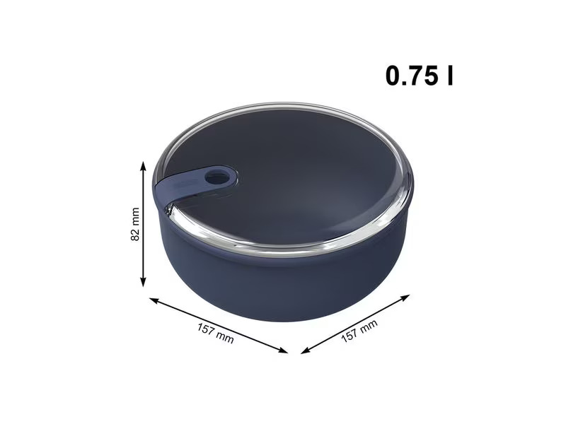 Rotho Lunchbox Ela 0.75 l,  Dunkelblau