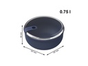 Rotho Lunchbox Ela 0.75 l,  Dunkelblau