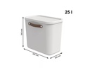 Rotho Aufbewahrungsbox Maloja 25 l, Mistletoe weiss