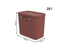 Rotho Aufbewahrungsbox Maloja 25 l, Iron rot