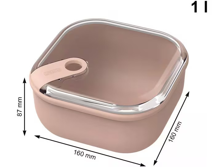 Rotho Lunchbox Ela 1 l, Meadow Rosa