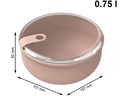Rotho Lunchbox Ela 0.75 l, Meadow Rosa