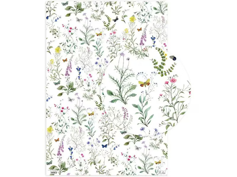Grätz Geschenkpapier Wildblumen 68 x 98 cm