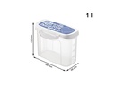 Rotho Vorratsdose Click &amp; Lock 1 l, Blau/Transparent