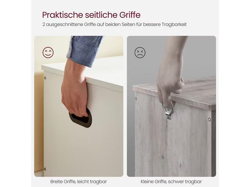 VASAGLE Schminktisch mit Spiegel Weiss