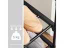 Songmics Schuhregal mit 3 Ablagen 92 x 30.5 x 55 cm, Schwarz
