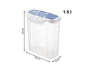 Rotho Vorratsdose Click &amp; Lock 1.5 l, Blau/Transparent
