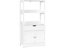VASAGLE Badezimmerregal 60 x 32.5 x 122 cm, Weiss