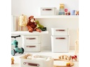 Rotho Aufbewahrungsbox Maloja 40 l, Mistletoe Weiss