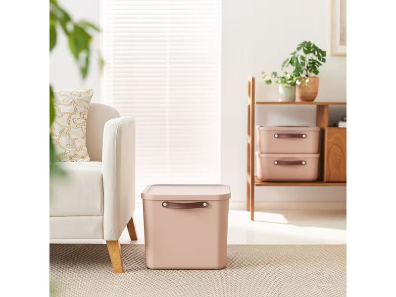 Rotho Aufbewahrungsbox Maloja 40 l, Meadow Rose