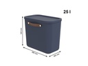 Rotho Aufbewahrungsbox Maloja 25 l, Midnight Blau