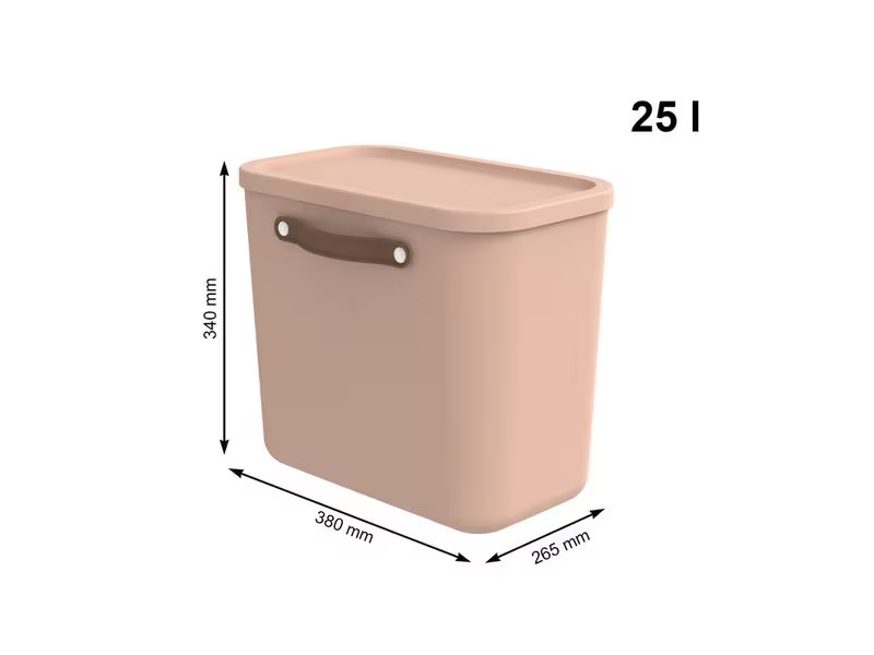 Rotho Aufbewahrungsbox Maloja 25 l, Meadow Rose