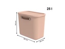 Rotho Aufbewahrungsbox Maloja 25 l, Meadow Rose