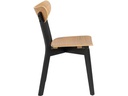 AC Design Stuhl Roxby 2 Stück, Nature/Schwarz
