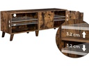 VASAGLE TV-Möbel mit 2 Ablagen 140 x 40 x 50 cm, Braun