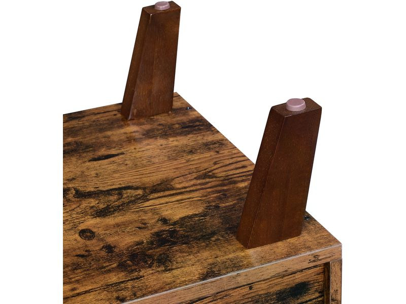 VASAGLE TV-Möbel mit 2 Ablagen 140 x 40 x 50 cm, Braun